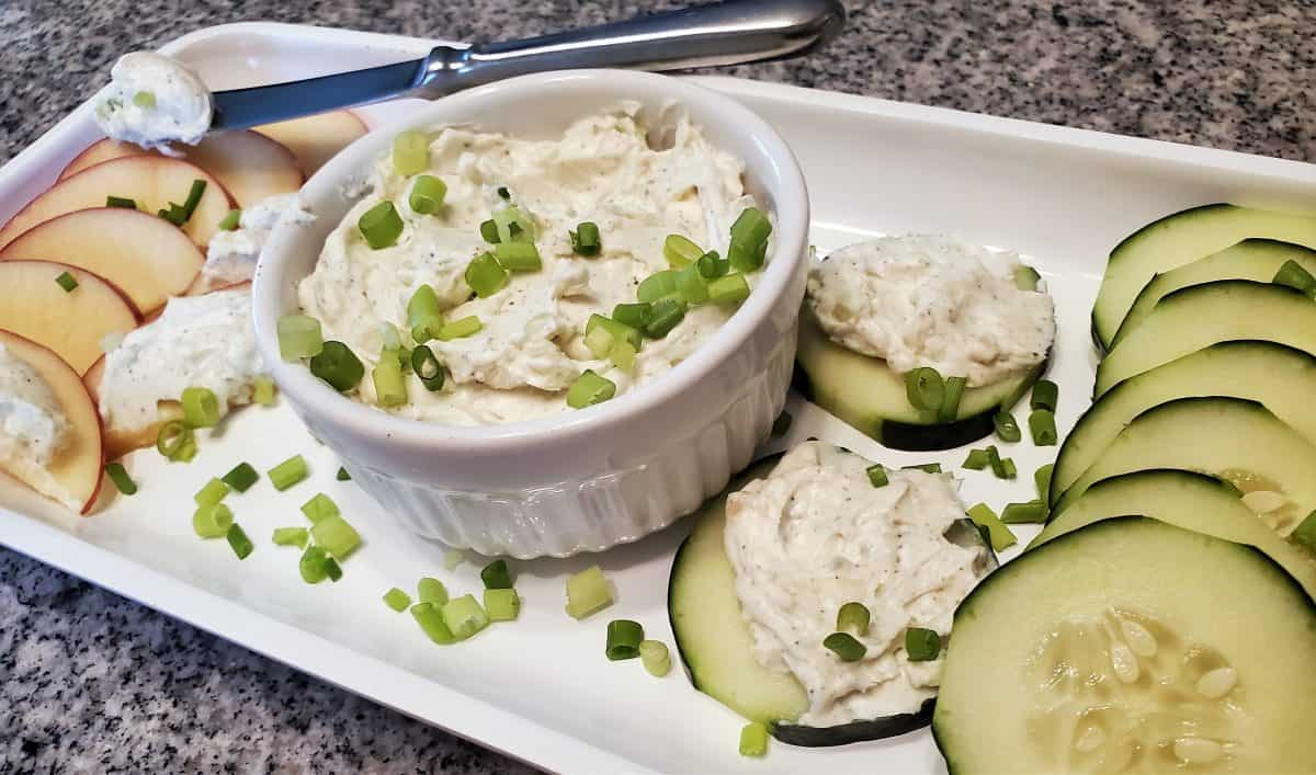 Creamy Garlic and Green Onion Dip Greek Girls Gourmet